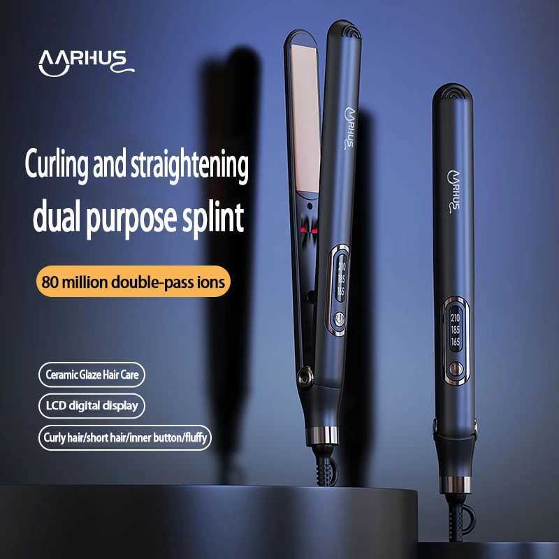 New Arrival 2-in-1 professional straightener curling iron negative ion permer used for long-term styling Z241022