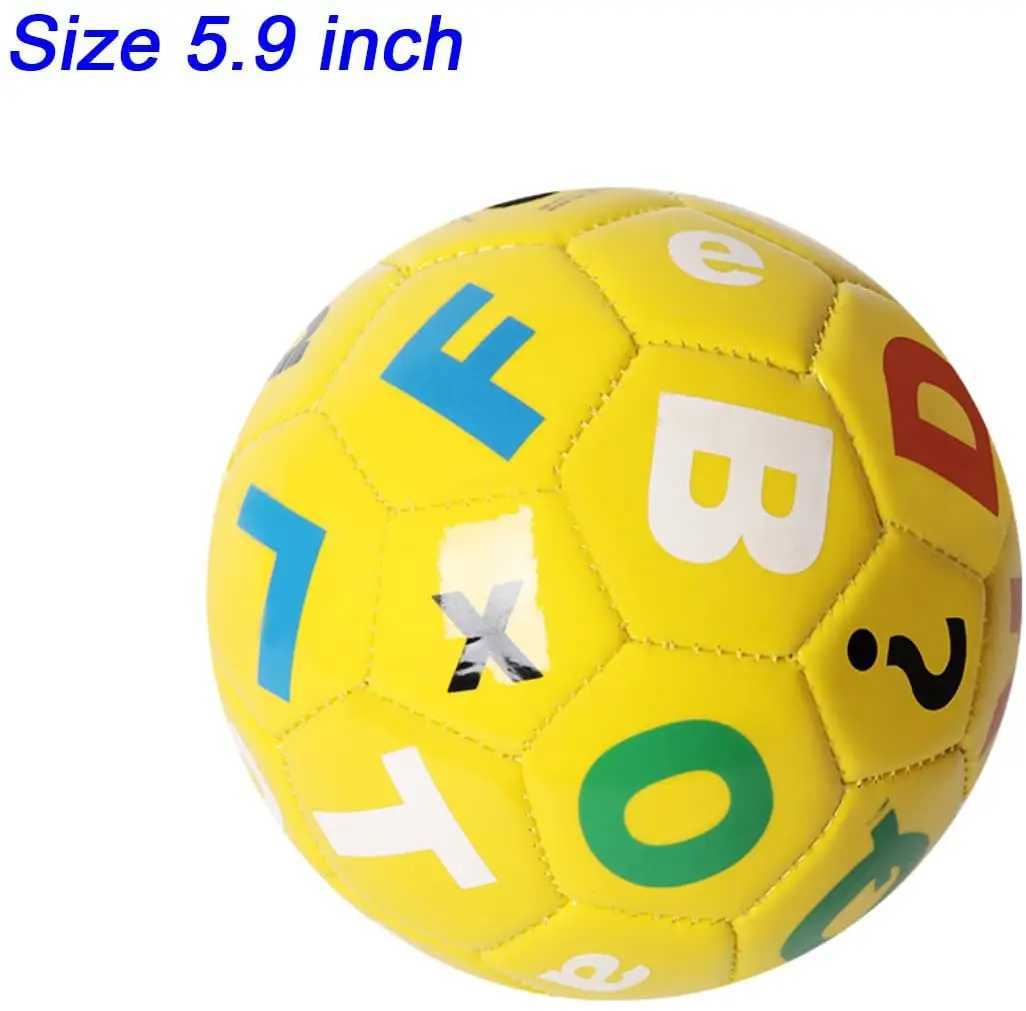 Soccer Ball Size 2 Yellow with Random tter and Number Suitab for Kids Toddr Boy Gift Training Practice 2-6 Years OldXJ241023