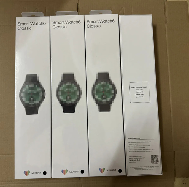 For Smart Watch Watch6 Classic Smart Watch 6 Bluetooth Call Voice Assistant Men and Women Heart Rate Sports SmartWatch