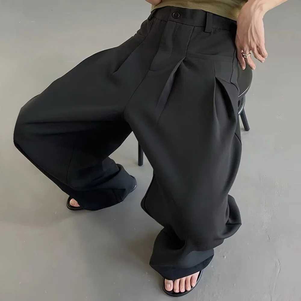Mens Casual Suit Pants Business Commuting Trousers Autumn Breathable Versatile Simple Daily Wide-Leg Pants MenS Clothing 2024X241023