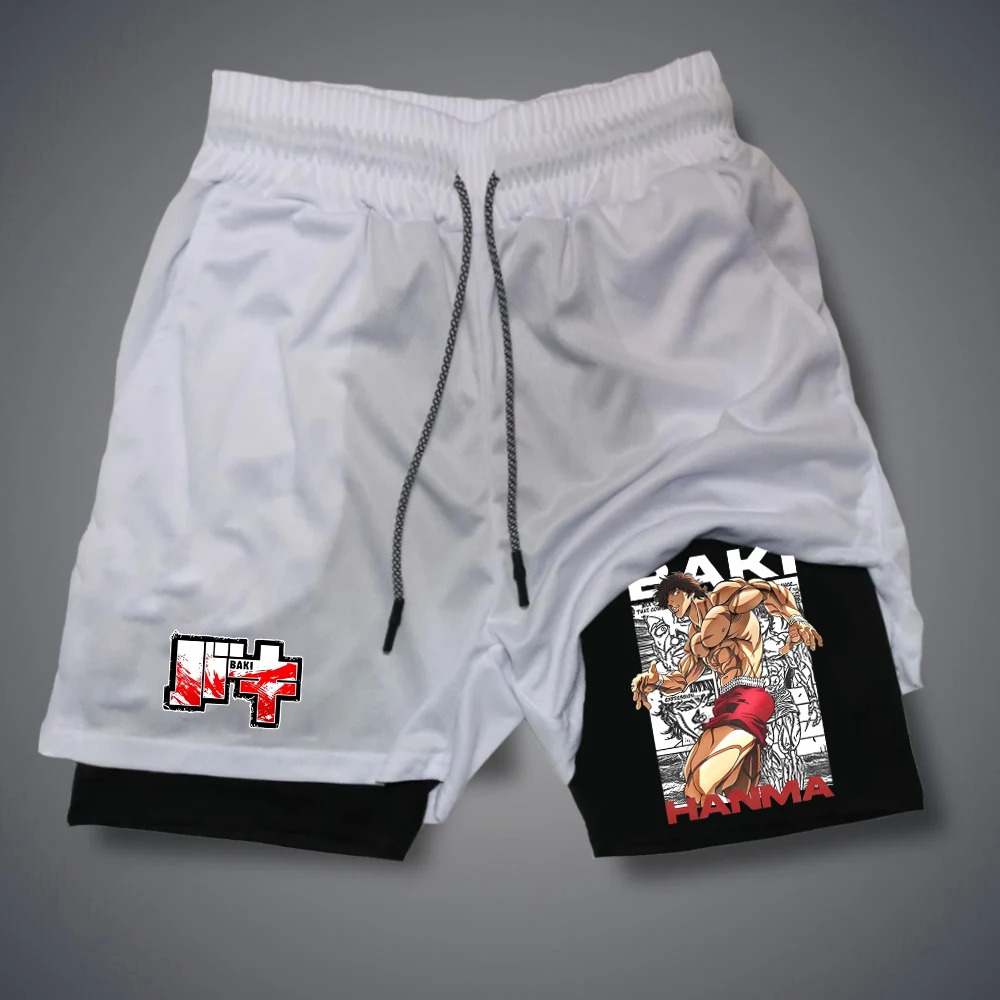 Shorts Summer Double-deck 2 In 1 Short Pants Gym Jogging Pant Quick Dry Running Shorts Joggers Type Pant