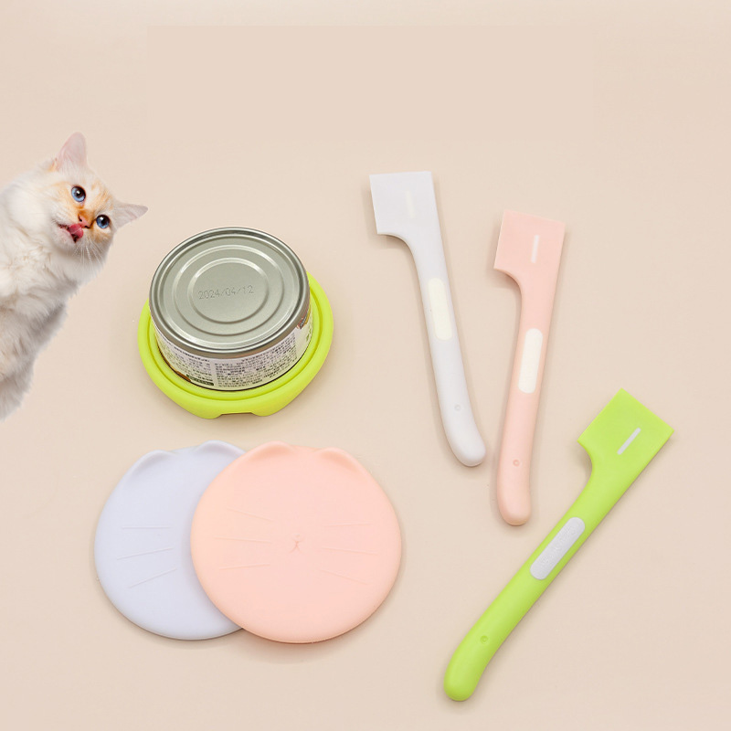 Cat Canning Scoop Dog Wet Food Pet Feeding Stirring Long Handle Cat Scoop Canning Open Lid Pet Canning Scoop