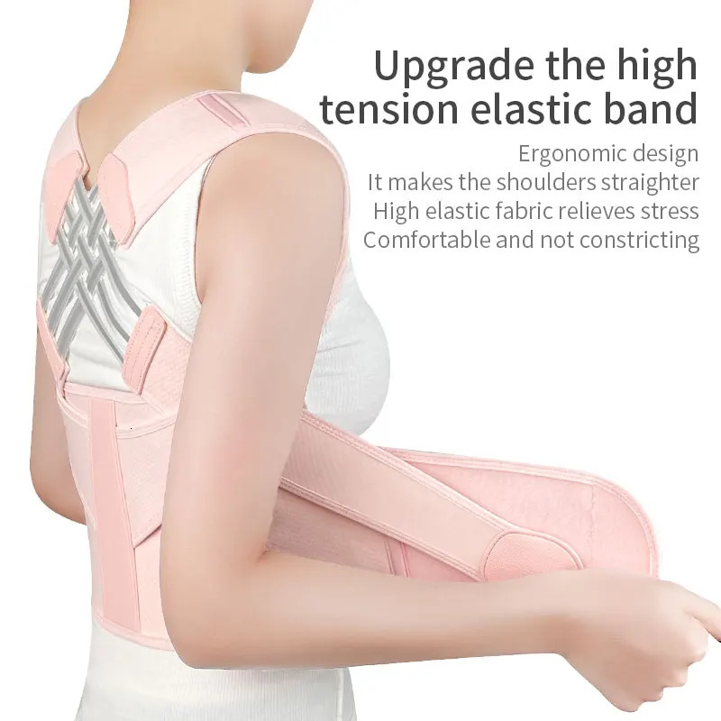 Back Posture Correction Belt Hunchback Corrector Adult Men and Women Sitting Posture Correction Belt Shoulder Straight Back 241023