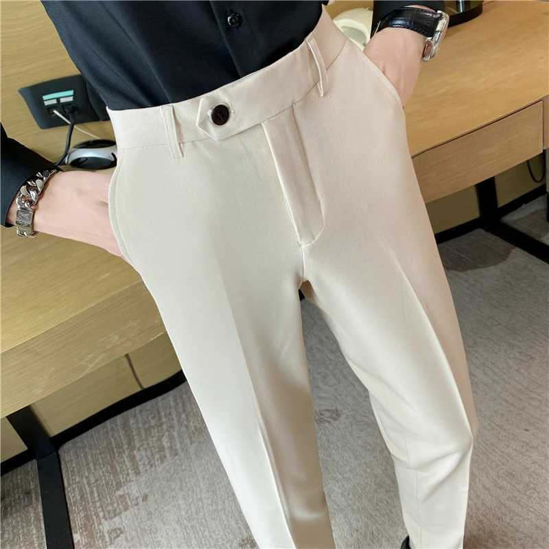 Groom White Suit Pants Men Formal Wear Dress Trousers Slim Fit Trousers Men Business Pants Men High Quality Dress Suits Pants 36X241023