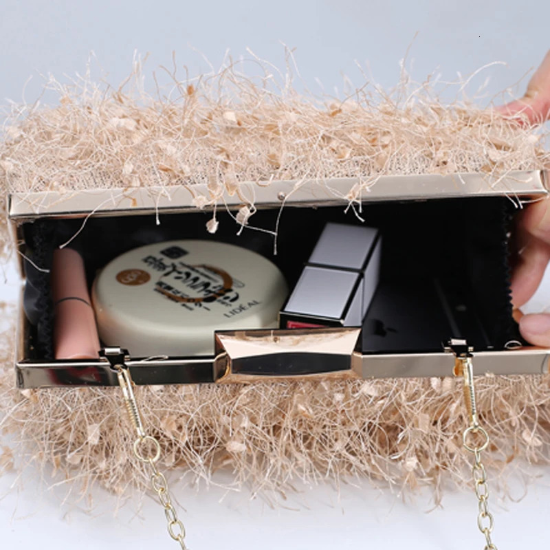 Purple handbag er womens tassel bag trend PU high-quality shoulder handbag cross body evening wallet 241023