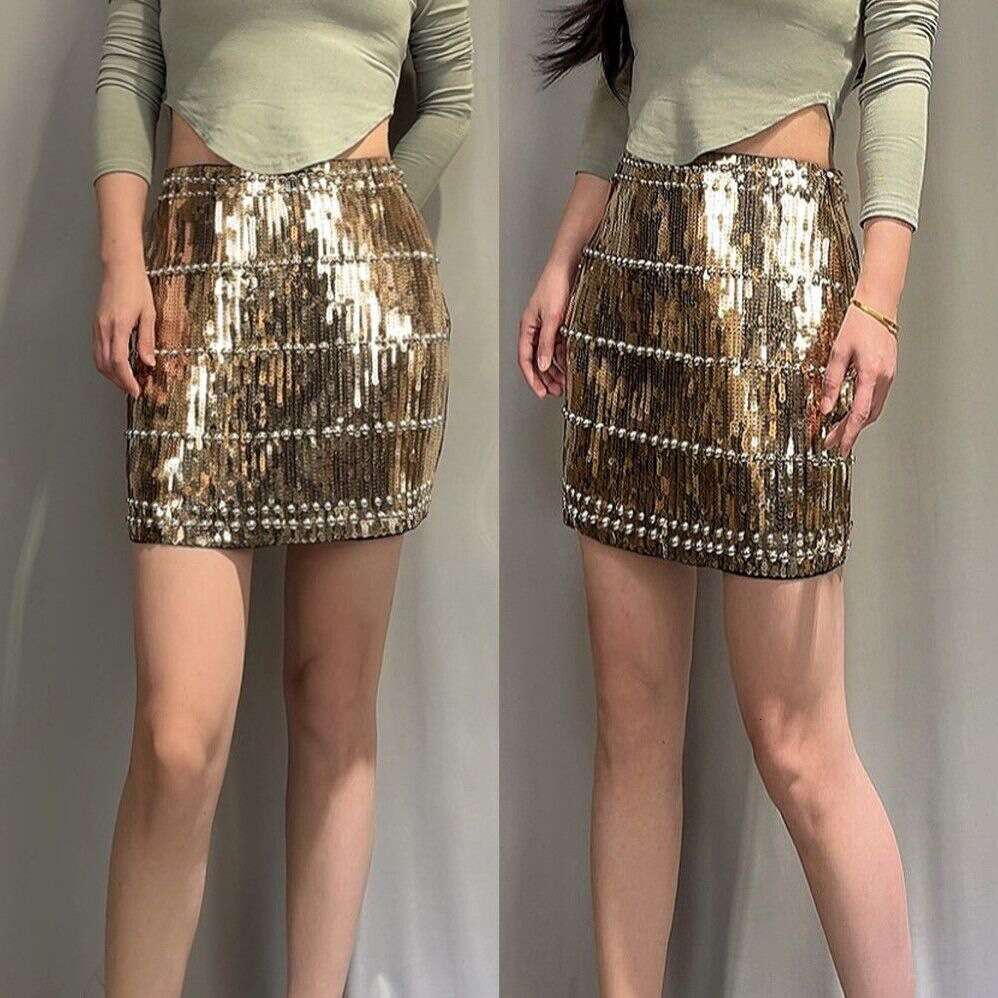 Elegant Rivet Sequin Short Skirts - Perfect Sexy Party Wear for Girls