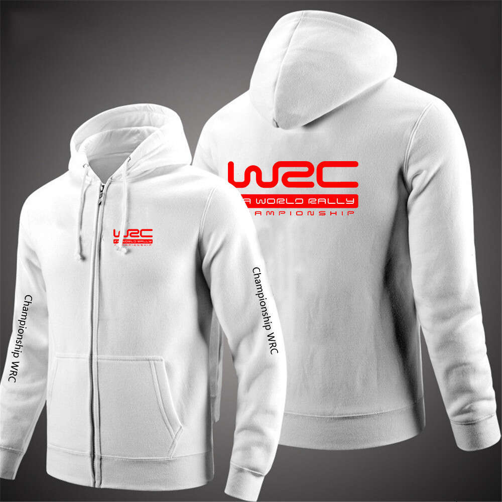 High end Rally World Championship WRC Mens Fashion Hoodies Spring And Autumn Solid Color Zipper Pullover Coat Comfortable Harajuku Top