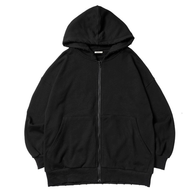 Men's hoodie, autumn and winter heavy hoodie jacket, elegant style, zipper cardigan, ripped hole, casual couple hoodie, fashionable