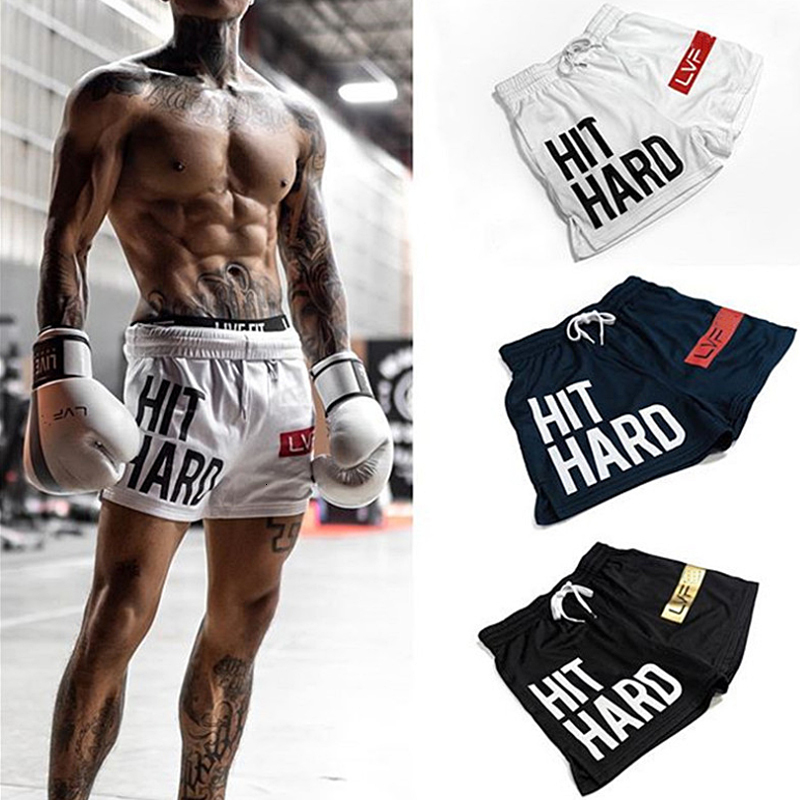 Mens Muscle Fitness Sports Shorts Quick Drying Breathable Short Pants Summer Running Training Male Workout Boxing Casual Shorts