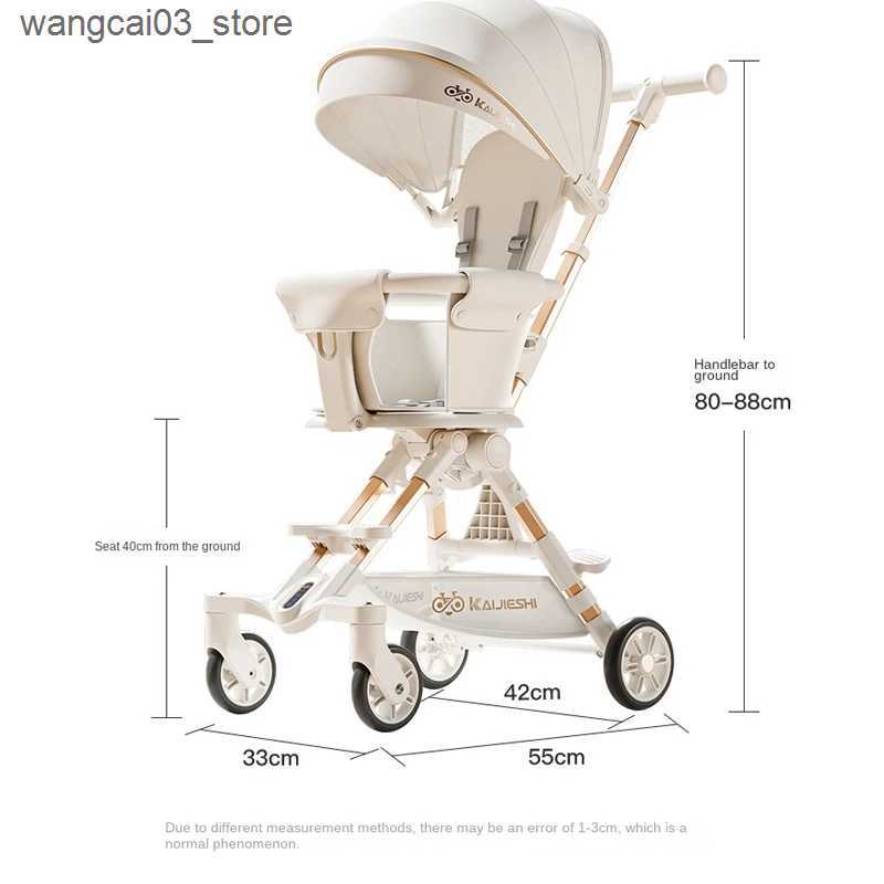 Strollers# Walking Baby Strollers Folding Lightweight Handheld Two-way Portable Newborn Baby Stroller can be Boarding 0-3 Years Old L240910