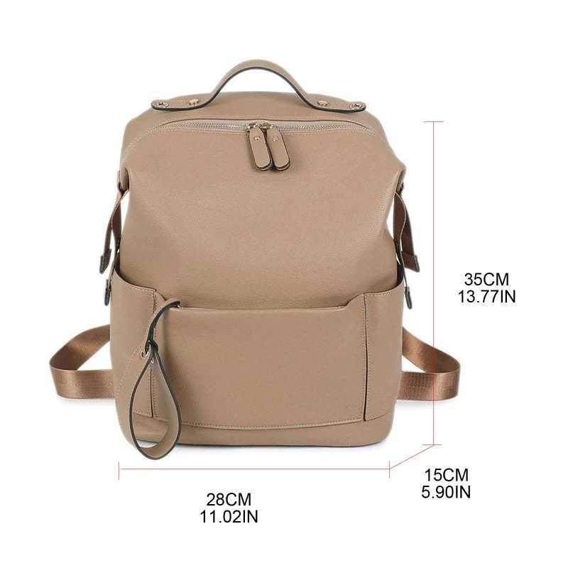 Diaper Bags Multifunction Leather Diaper Bags Large Capacity Baby Bags for Baby Care Changing Bags for Mom Outdoor Travel Maternity Backpack H250207