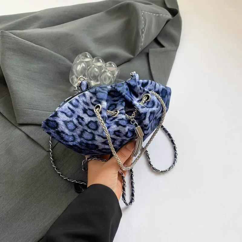 Evening Bags Trendy Stylish PU 2024 Product Shell Shoulder Bag Leopard Print Fashion Handbag Soft Simple Commuting Crossbody a4d8 4