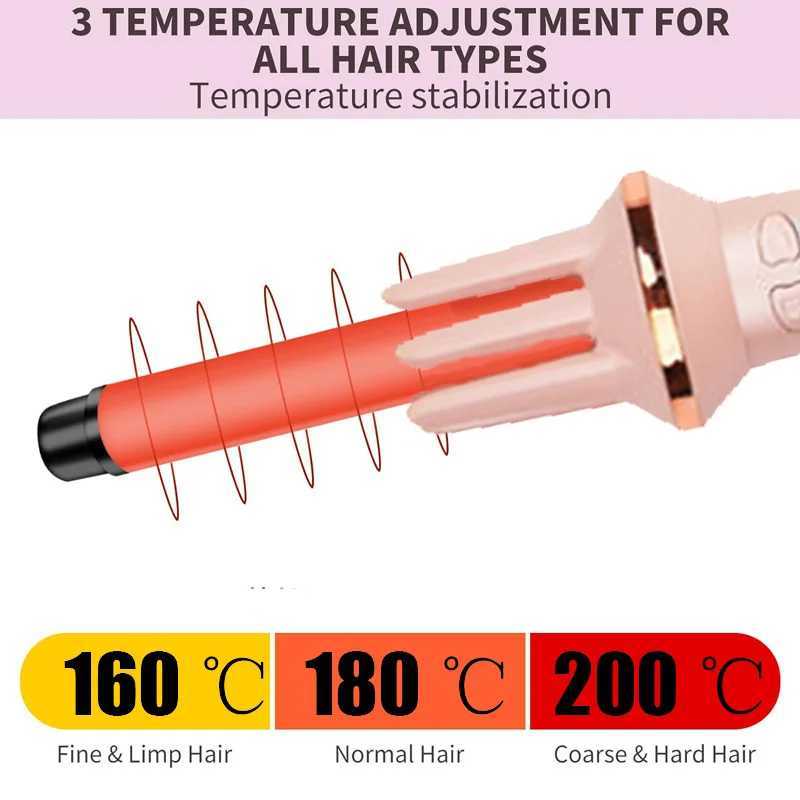 New Arrival Curler Negative Ion Lazy Person Large Curling Wave Perm Household Small Type Electric Ceramic Spin Curling Iron Z250219