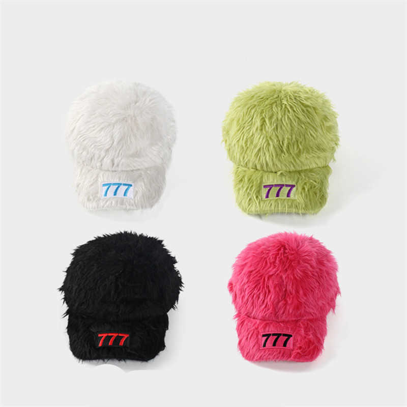 New Korean Embroidered Baseball Hat for Women in Autumn and Winter White Rose Red Duck Tongue Hat Thickened Warm Plush Hat X241023