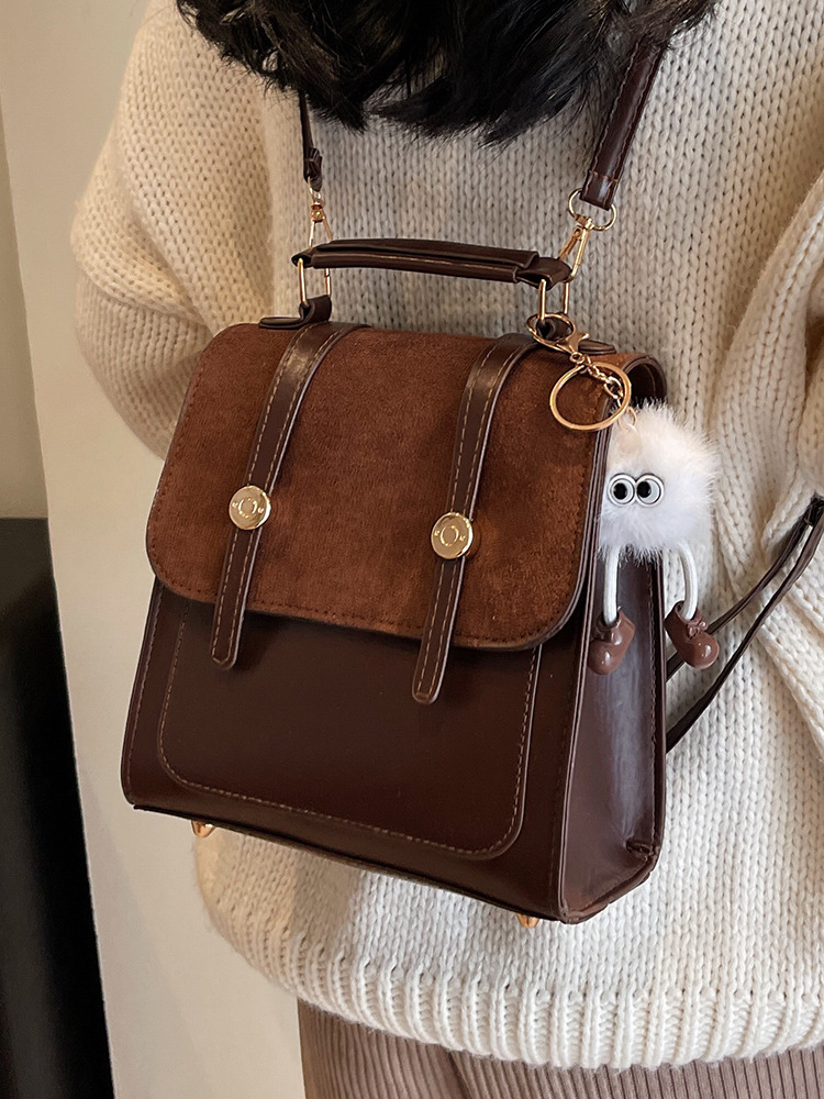 2024 bags designer NEW hot women bag free shipping New Retro Multi functional Student Backpack Handheld Travel Bag Shipping