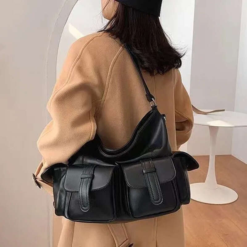 LITTLETON Capacity Large Hobo Female Handbag Shoulder Stylsih Tote Ladies Soft PU Leather Messenger Bags Women Shopper Bag