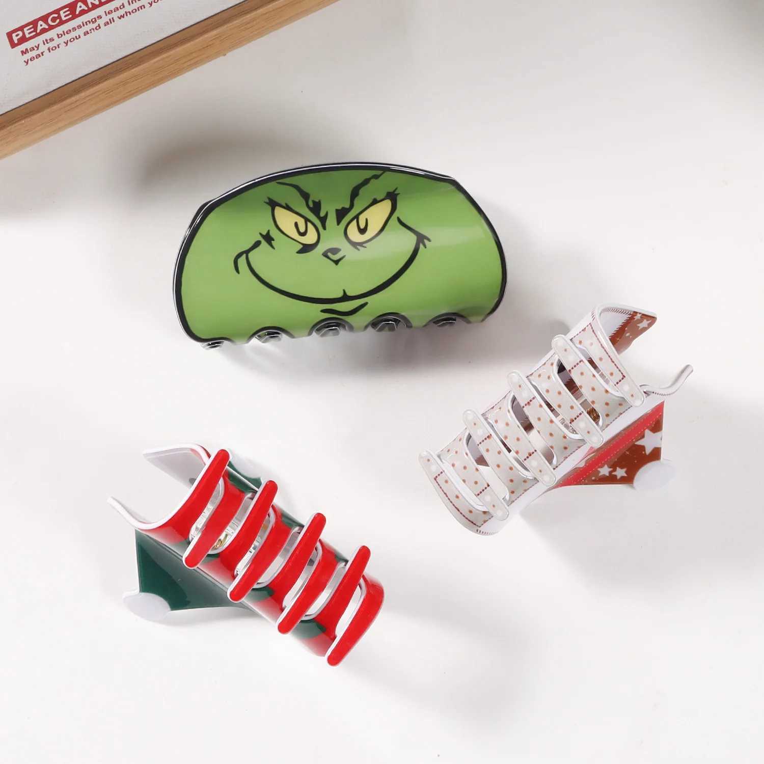 Muweordy Winter Christmas Series Hair Claw Cute Snowman Claw Clip Funny Cartoon Crab Hair Clip Hair Accessories for Women GirlsX241021