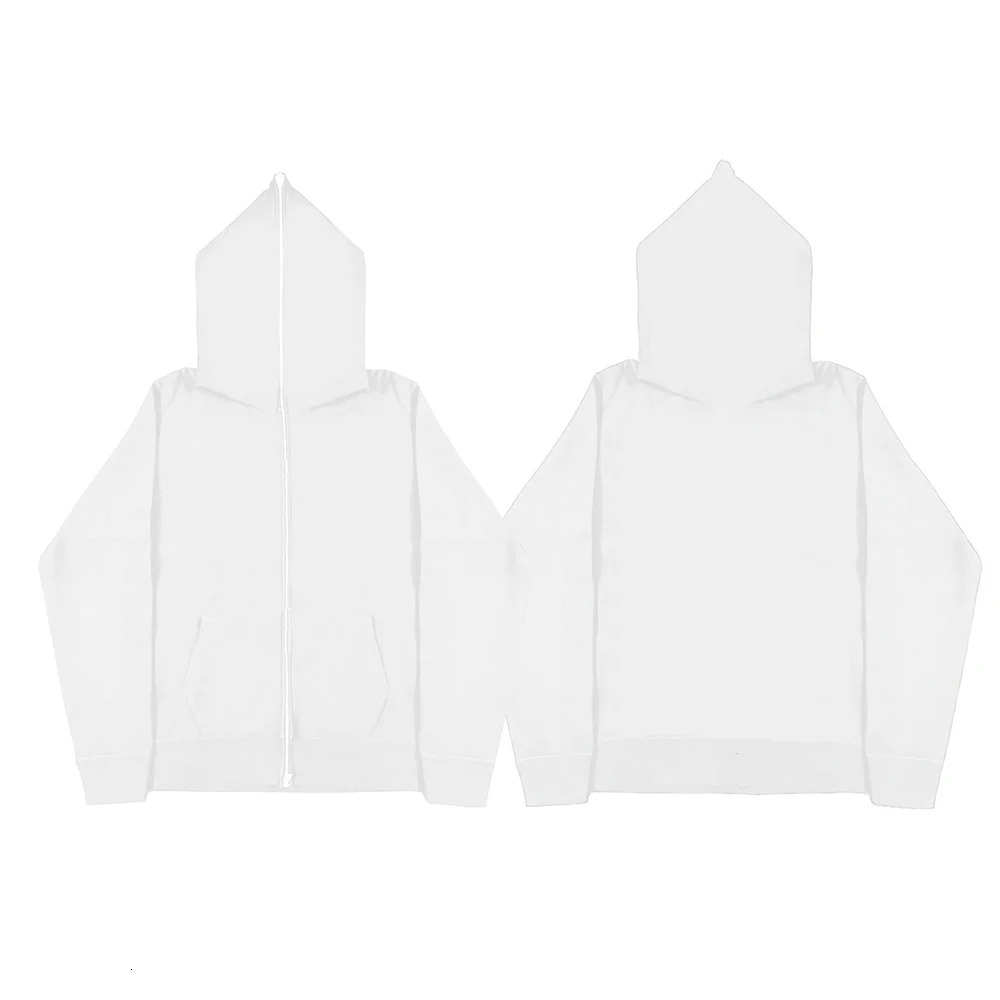 Mens Zipper Hoodie Sweatshirt Cardigan Unisex Solid Color Classic Jackets Mens Outerwear Y2K Pullover Mens Clothing 241022
