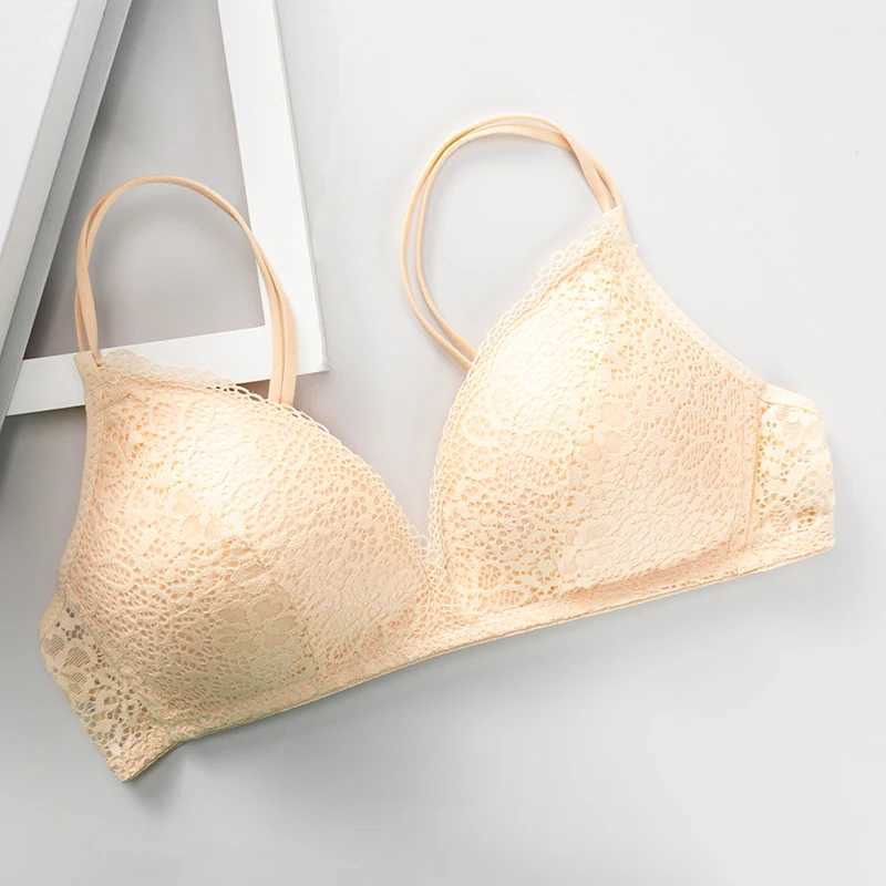 Women Bra Sexy Lace Bralette Floral Wireless Bra Fe Underwear A B Cup Lingerie Soft Solid Color Fashion BrassiereX2410