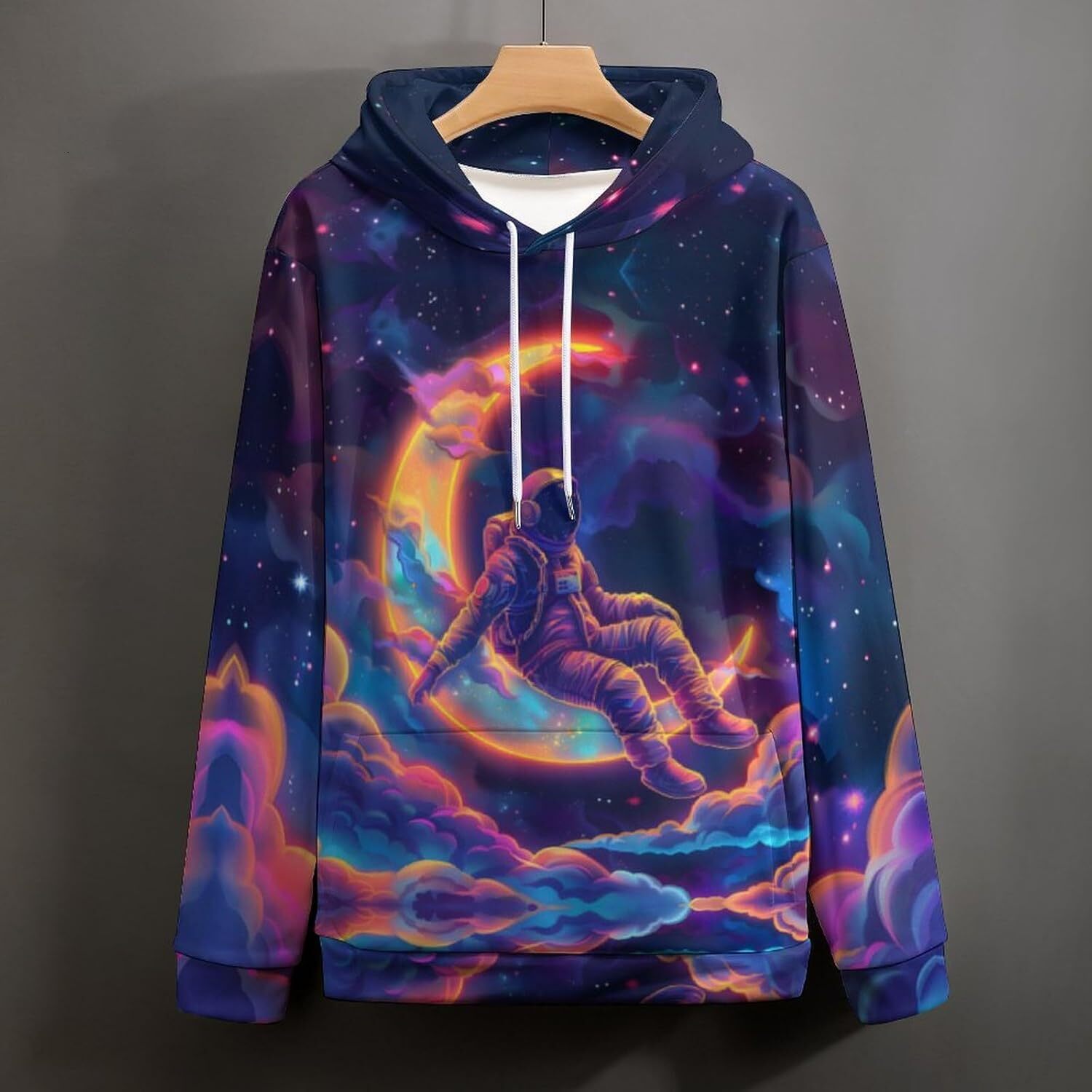 Hoodie for Mens Womens Unisex 3D Digital Print Sweatshirts Hooded Top Galaxy Pattern Pullover Hoodie Graphic Hip hop Warmth