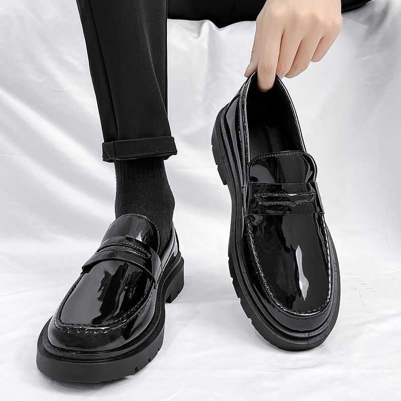 Men Dress Shoes Mens Casual Shoes New Spring British Business Dress Shoes Sports And Leisure Loafers One Step Trendy Shoes 241009