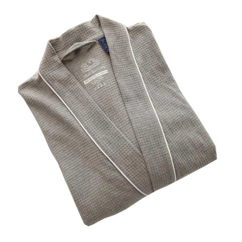 Mens Sp Robe Cotton Wfle Bathroom Long Design Couples Womens Pajamas Size Up Robe W241023