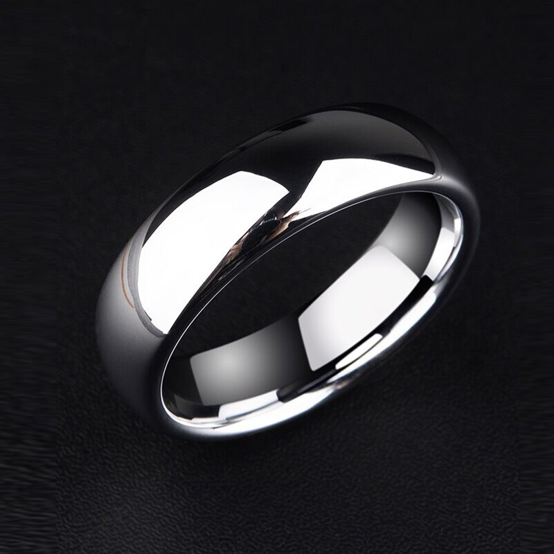 Saya men's ring silver vegan ring single tide male tungsten steel black gold tail ring closed ring female reflective male couple