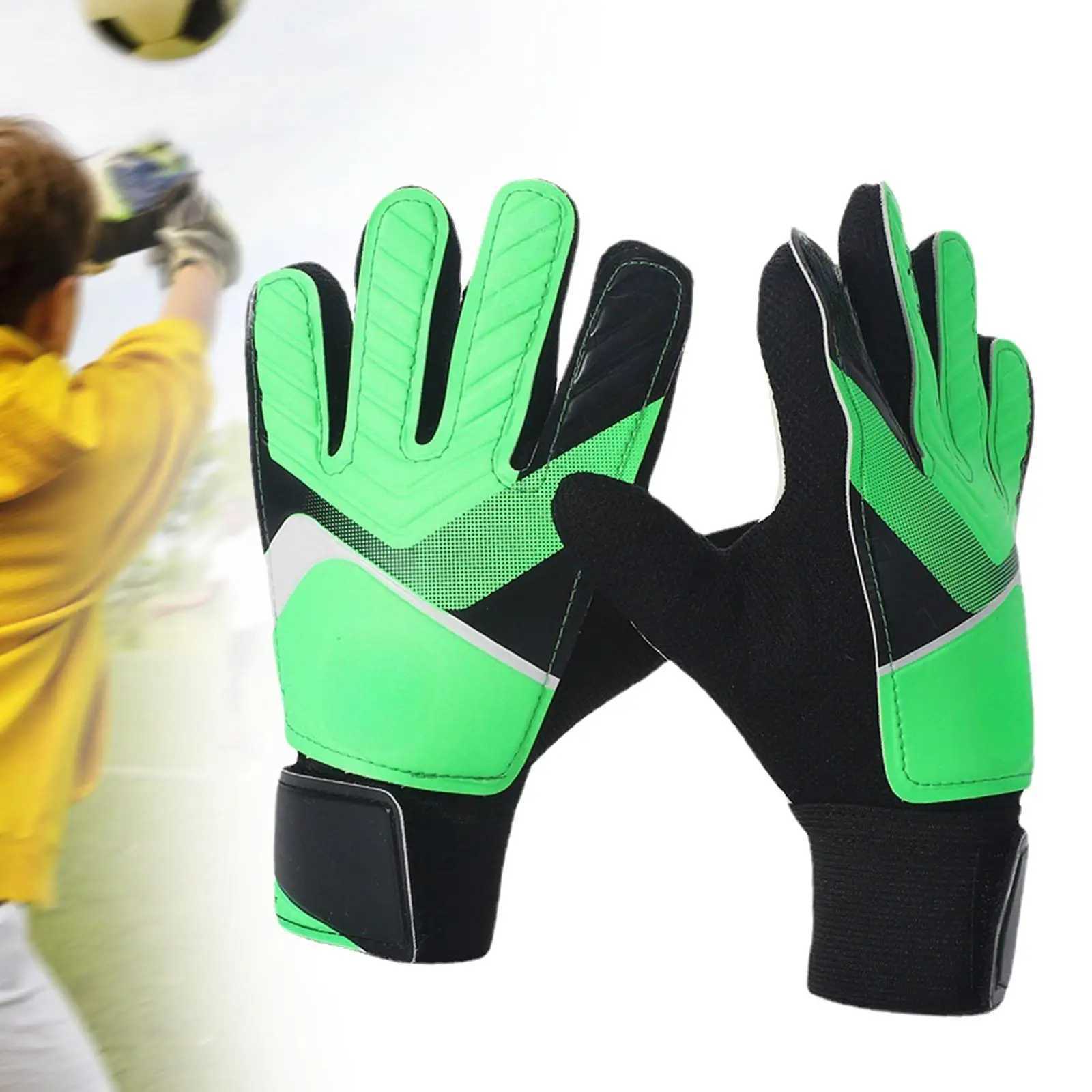 1 Pair Goalkeeper Gloves Nonslip Soccer Goalie Gloves for Ball Sports Football Game AccoriesXJ241023