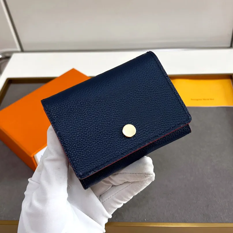 Mini Business Card wallet Designer Card holders flap wallet for women Luxury coin purse for women Leather Small Card bags Luxury short card holder PRPU dicky0750