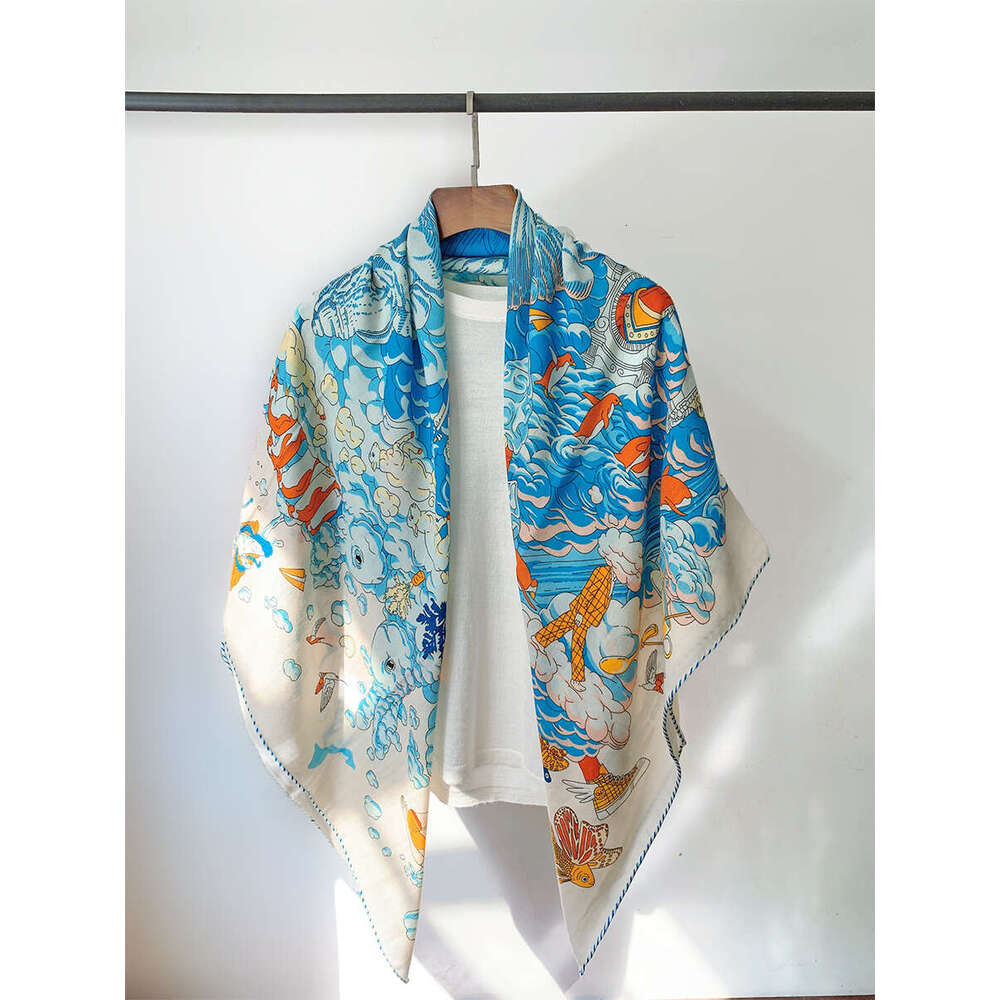 140*140 The Winter Clouds Cashmere In 2024 70% Phenomena Silk All For Autumn Cm Scarf New Arrival Wrap Women 30% go scarf designers