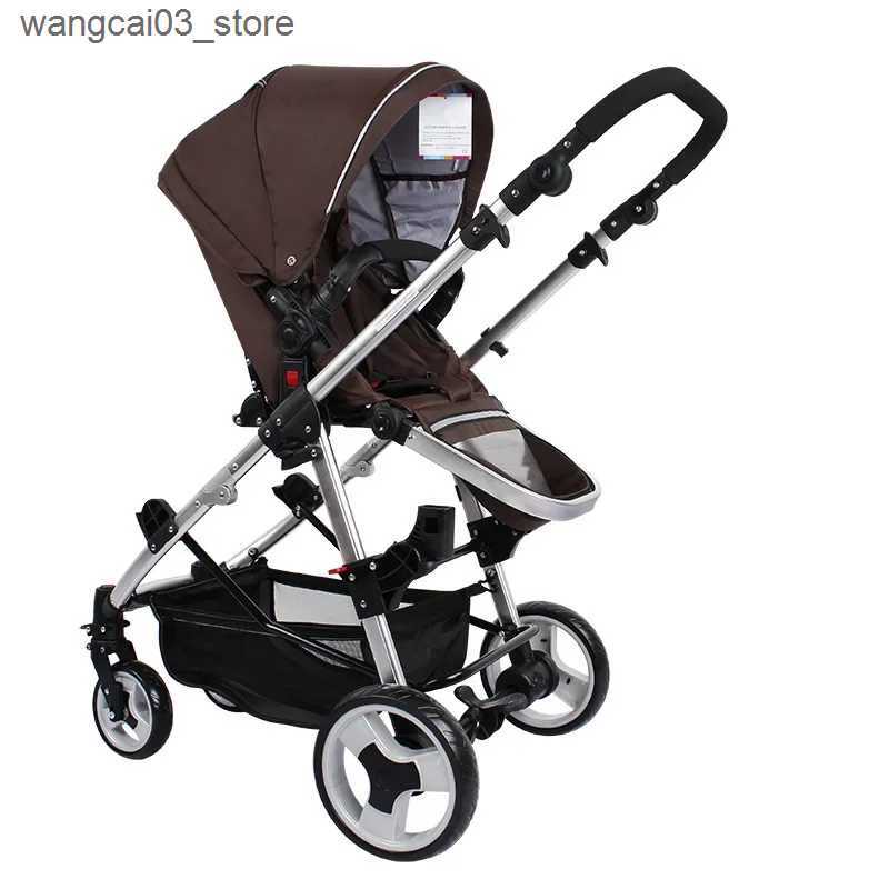 Strollers# Foldable Twins Baby Carriage Stroller Twin Can Sit and Lie Double Stroller Shock Absorber Second high view Child Stroller L240910
