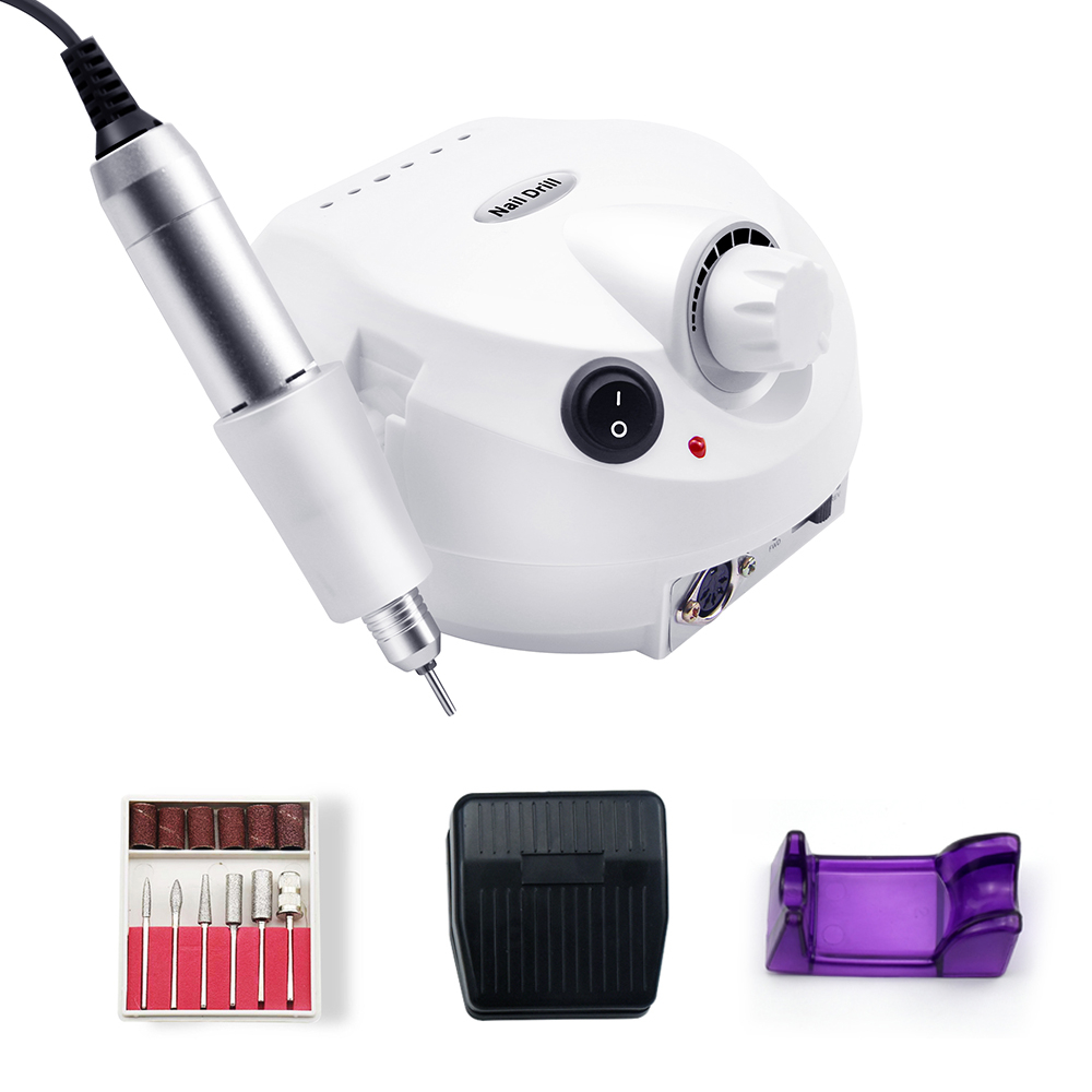 35000RPM Electric Nail Drill Professional Manicure Machine Nail Sander With Nail Drill Bits Portable Nail Salon Nail Files Kit NAD004