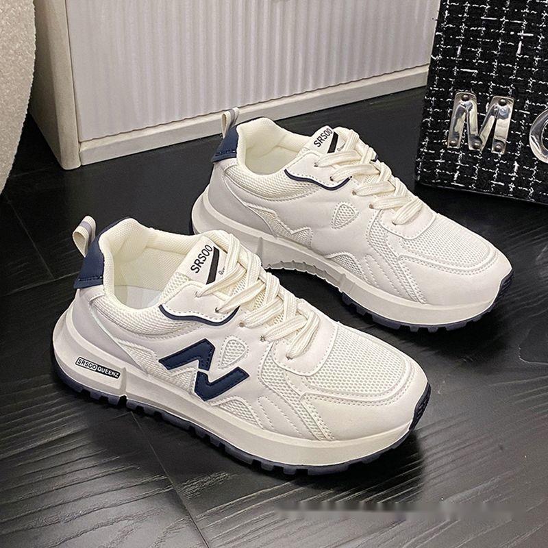 Sports for women in spring 2024 super popular versatile anti slip and casual womens with soft soles lightweight running white shoes