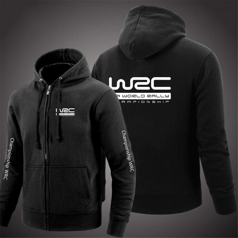 High end Rally World Championship WRC Mens Fashion Hoodies Spring And Autumn Solid Color Zipper Pullover Coat Comfortable Harajuku Top