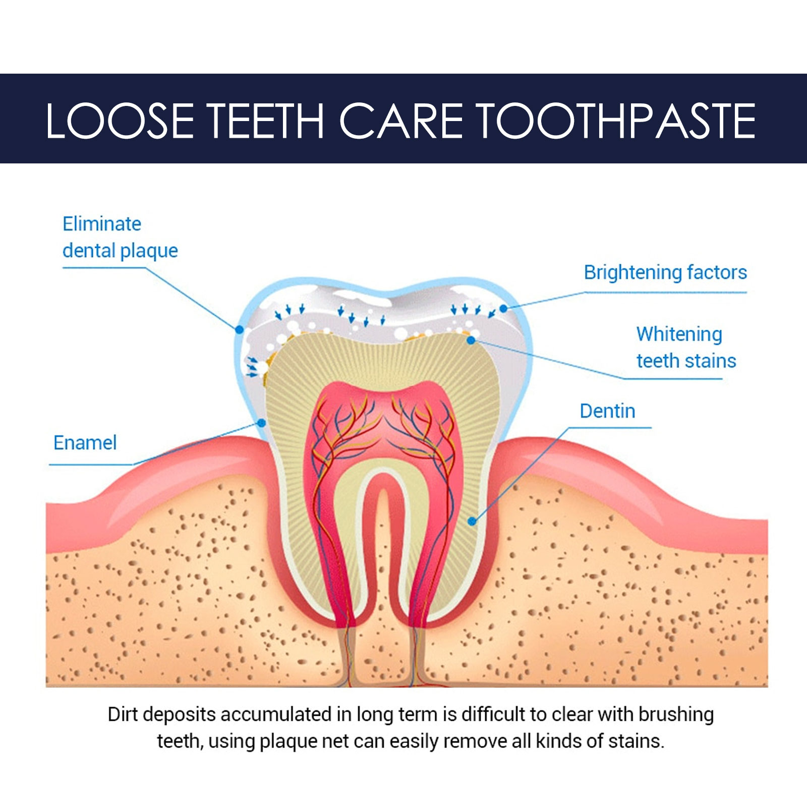 US stock EELHOE Ginseng Propolis Whitening Toothpaste Cleans Teeth Stains and Mouth Odor Whitening Toothpaste Teeth and Gum Care