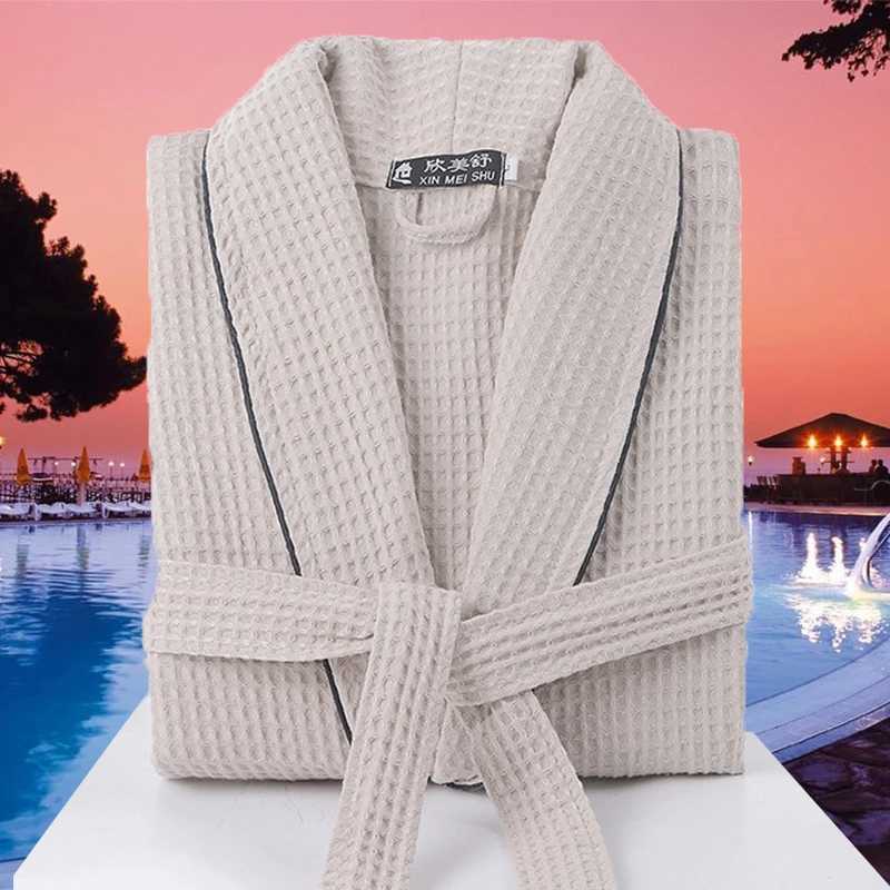 Mens and womens summer bathrobes luxurious Wfle absorbent quick drying textiles couples evening gowns family robes W241023