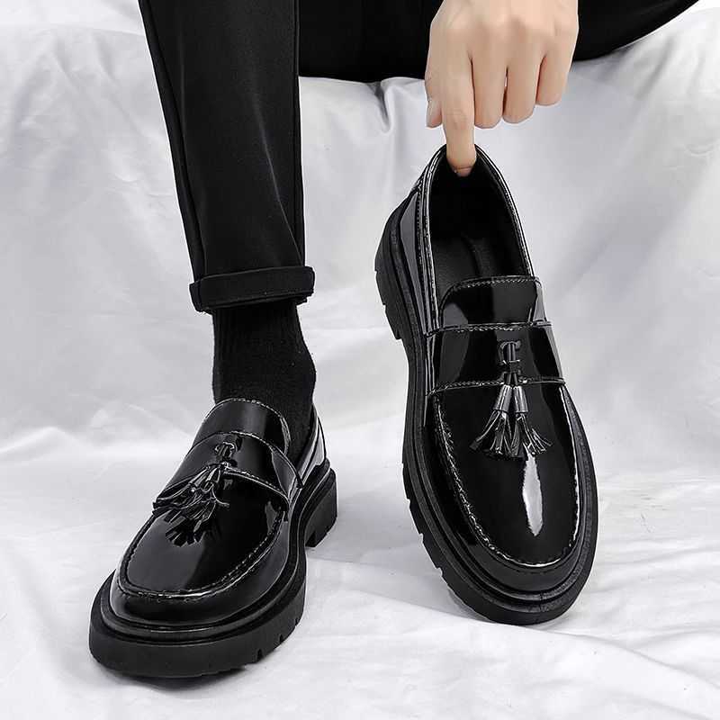 Men Dress Shoes Mens Casual Shoes New Spring British Business Dress Shoes Sports And Leisure Loafers One Step Trendy Shoes 241009