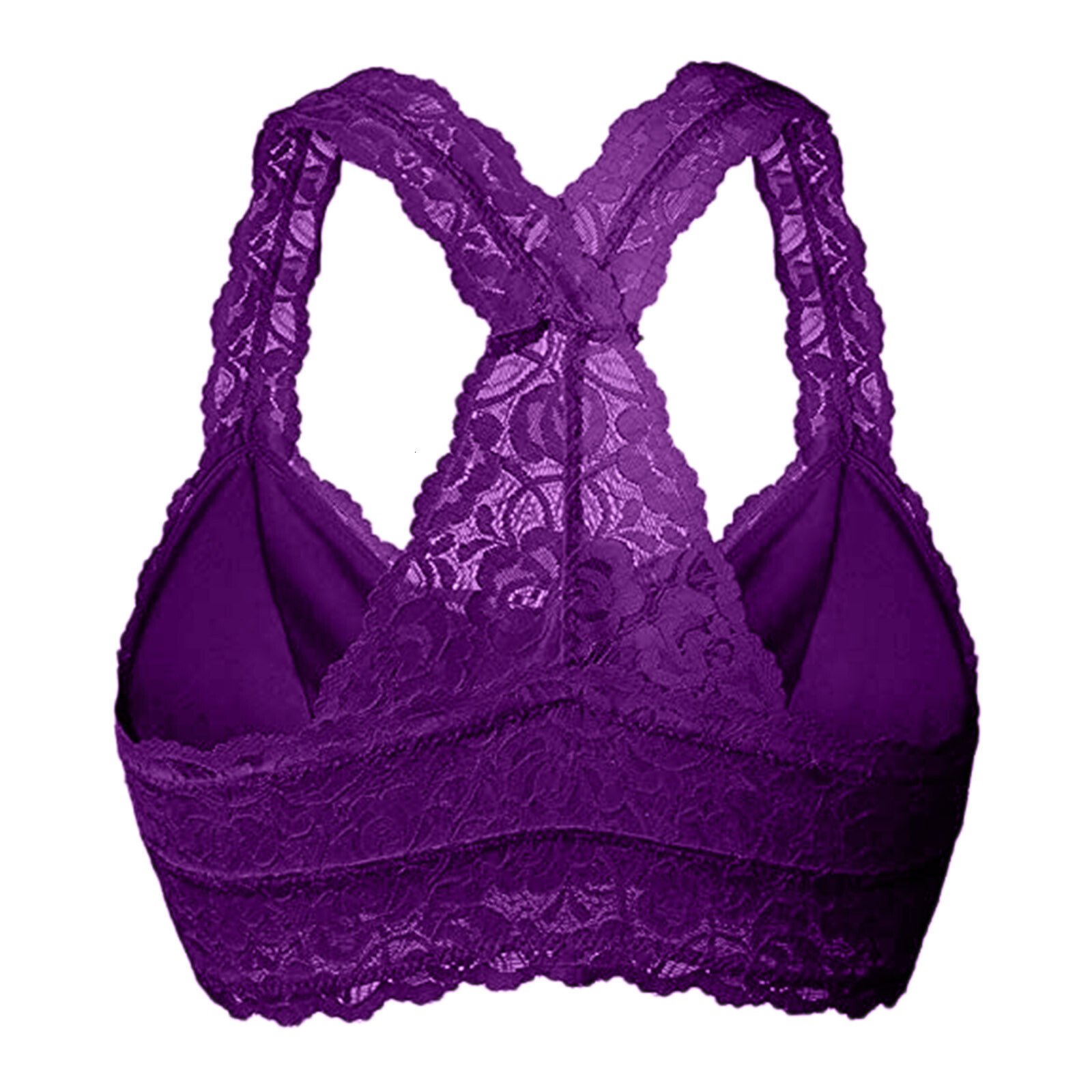 2025 New designer women s lace sports bra trend comfortable solid color underwear vest women s wireless gerie breathable bra S xl bra no print women