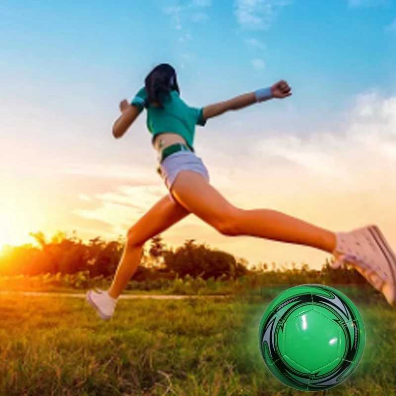 Profional PVC Soccer Ball Size 5 Official Soccer Training Football Ball Competition Outdoor Football GreenXJ241023