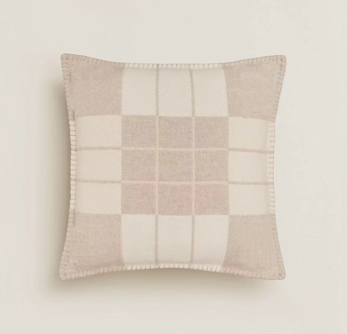 WOOL Cushion/Decorative Beige Pillow Living room sofa Ins home Orange 4 colors 50&50cm