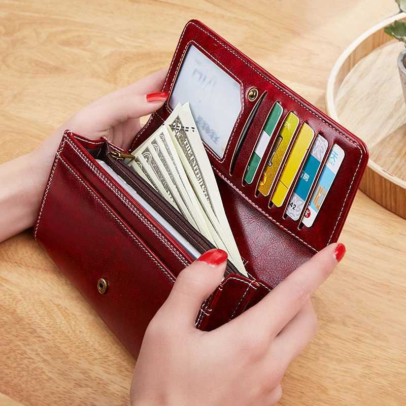 Womens Leather Wallet Womens Long Wallet Fashion Womens Wallet Money Bag 2022 Handbag Womens Wallet Card Holder Z250411