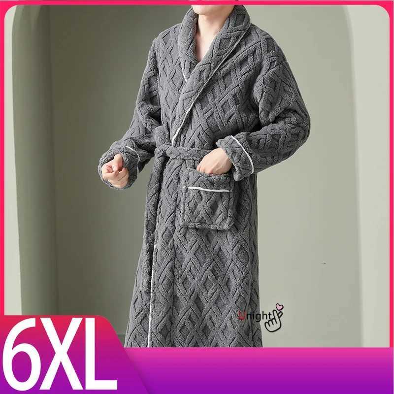 Mens Warm Pajamas Mens Kimono Pajamas Mens Pajama Sets Pajamas Large Size 6XL Pajamas W241023