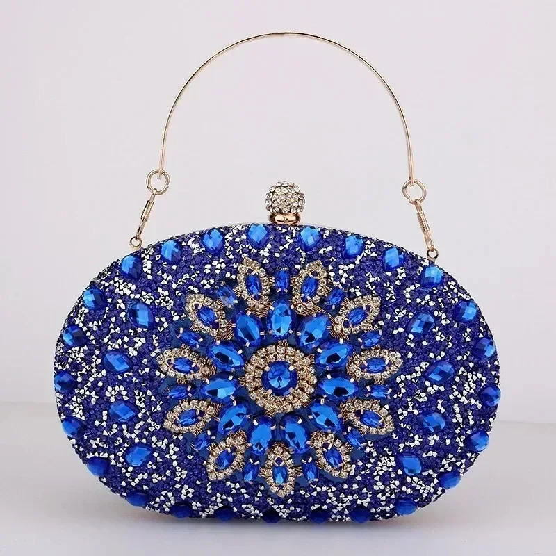 Womens dinner bag fashionable sunflower inlaid diamond banquet handbag evening dress bag 241023