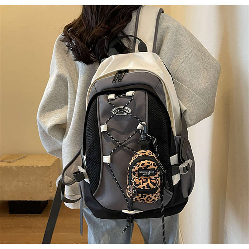 Korean Fashionable Retro Plaid Leopard Printing Children's Mini Basket Women's Shoulder Crossbody Bag