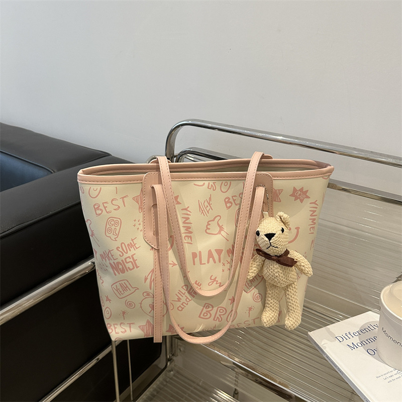 designer free shipping simple temperament large capacity tote printed single shoulder commuting computer bag