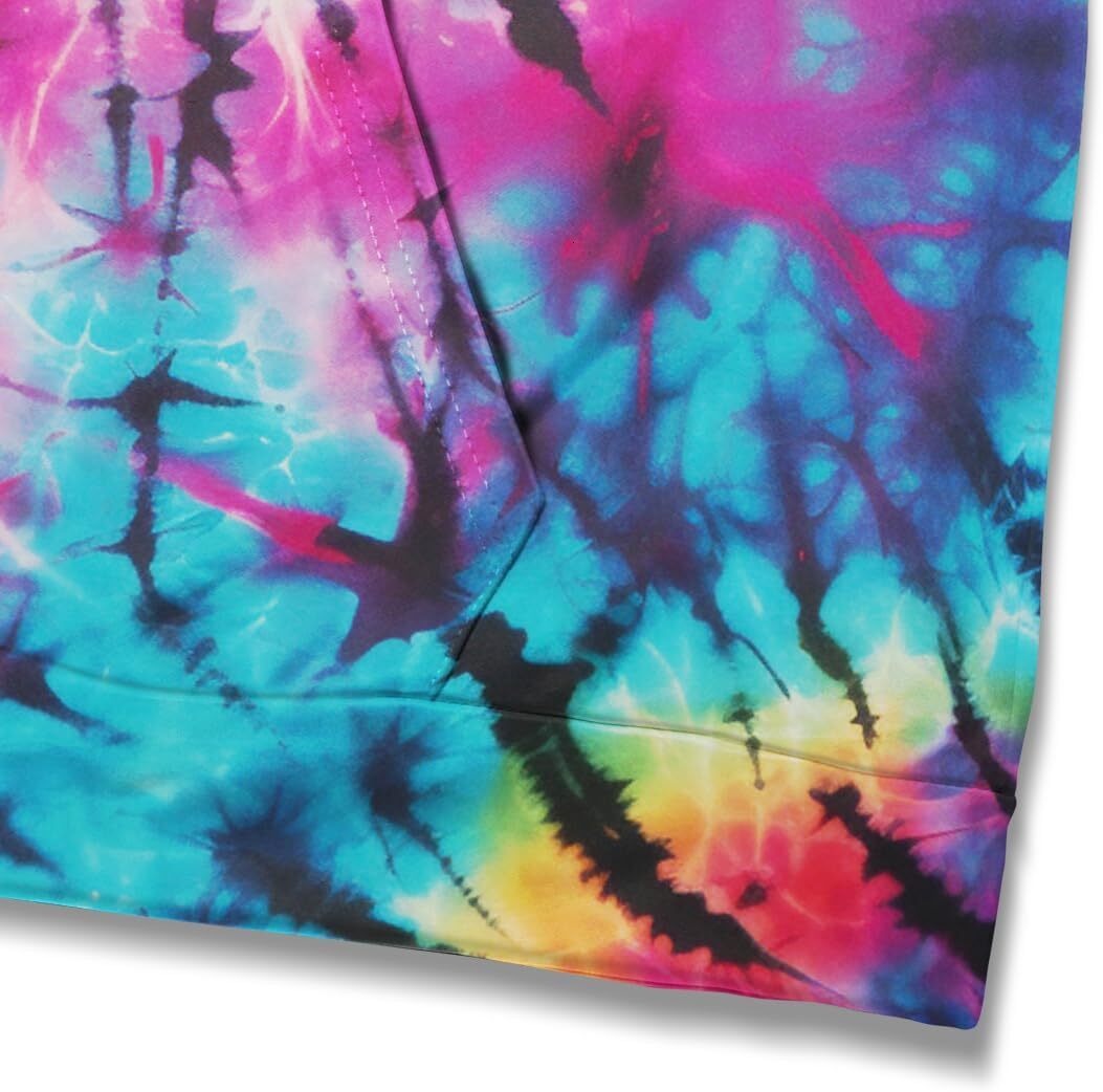 Hoodie for Mens Womens Creative Tie Dye Pattern Hoodies Colorful Hoodies Sweatshirt Pullover Graphic Hoodies sweatshirt Trendy Warmth
