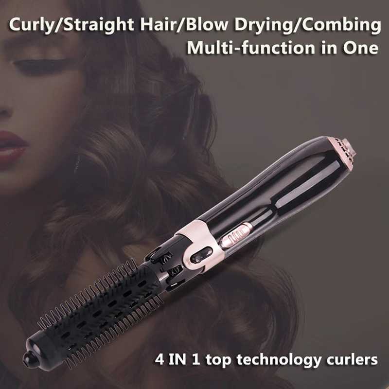 New Arrival 4-in-1 hair removal brush electric hot air comb multifunctional hair straightener hair straightener anion DIY styling Z241022