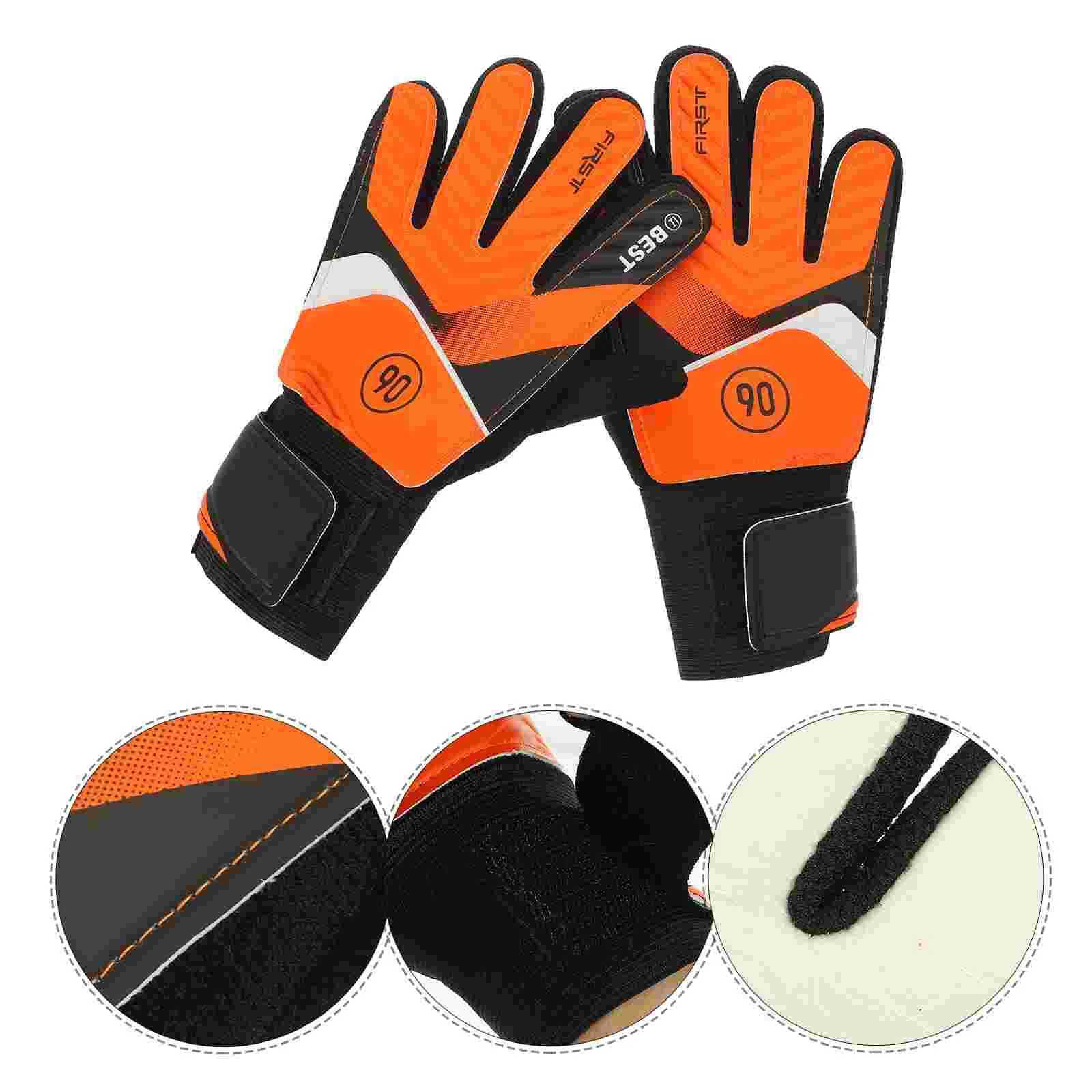 Football Goalkeeper Gloves Latex Anti-collision (green #5) Supply Profional Sports Soccer Pu ulsion Match Anti-slide BoyXJ241023