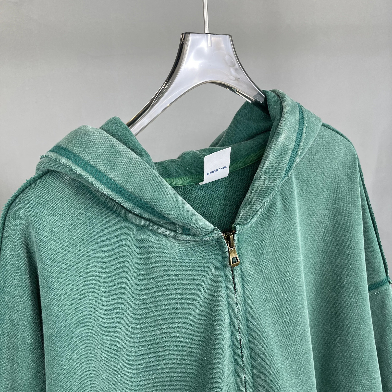 Hoodies For Men Women Vintage Wash Hoodie Streetwear Hooded Sweatshirts Mens Clothing looserimmed doublezippered hoodie 241021