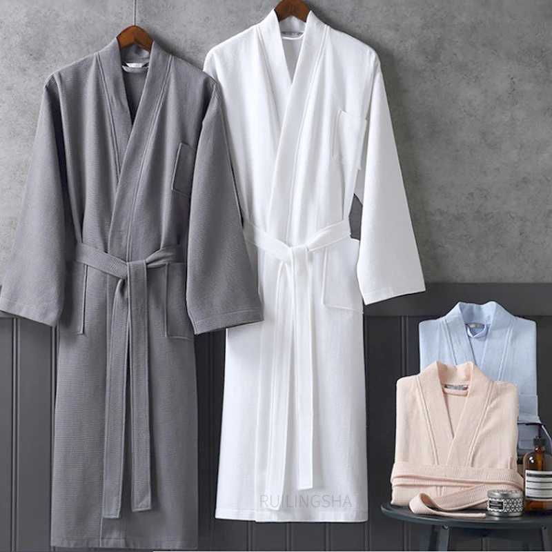 Mens cotton bath towel Wfle water absorbing plus size kimono womens sexy long dress hotel Spwear Spa towel bathroom couple W241023